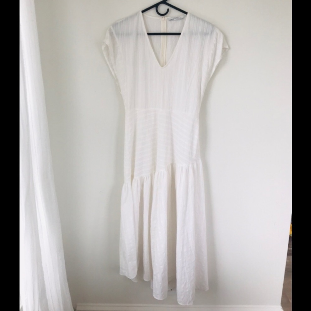 ZARA Cream Linen Dress